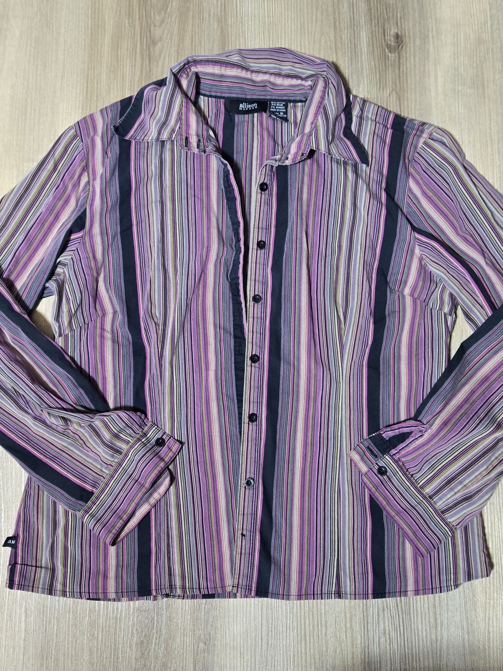 Allison Morgan Striped Button-Down Shirt